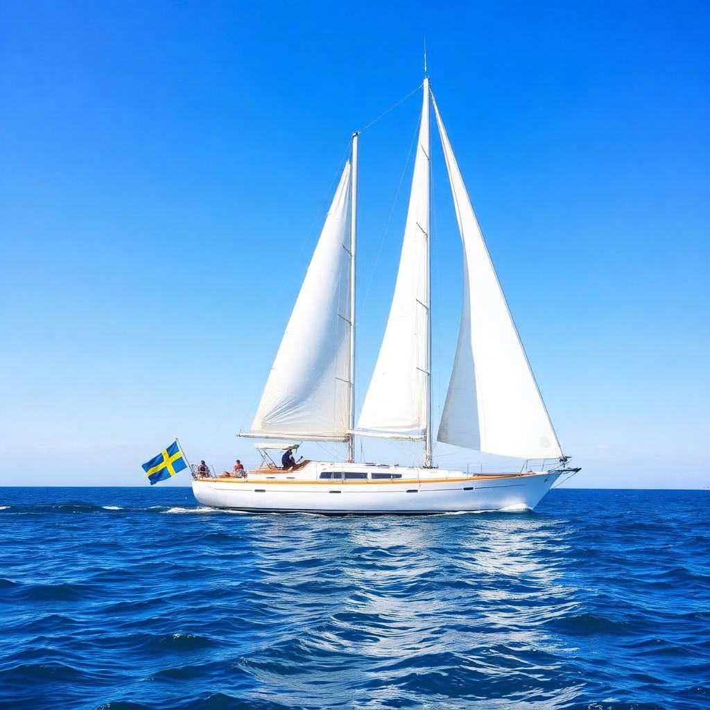 Segelbåt i Stockholms skärgård